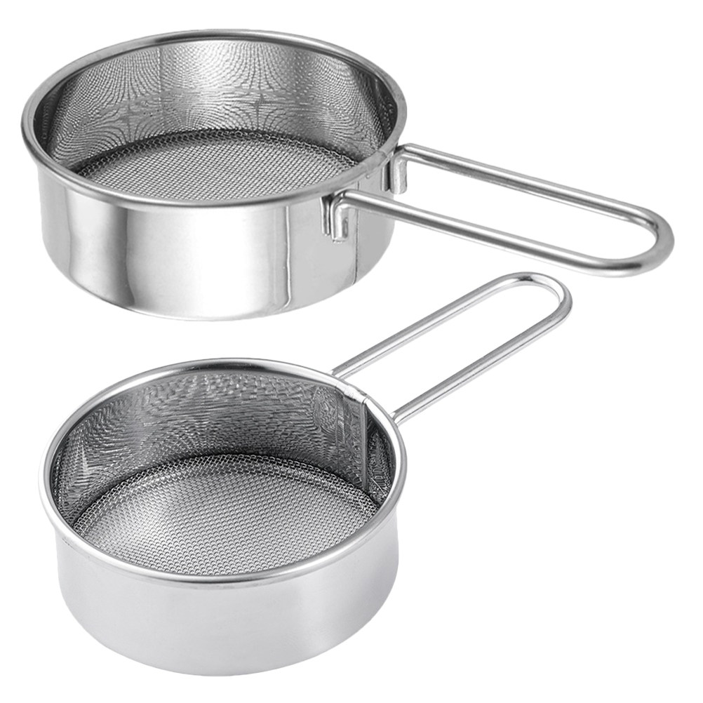 Coffee Tea Sugar - 2Pcs Handheld Mini Stainless Steel Flour