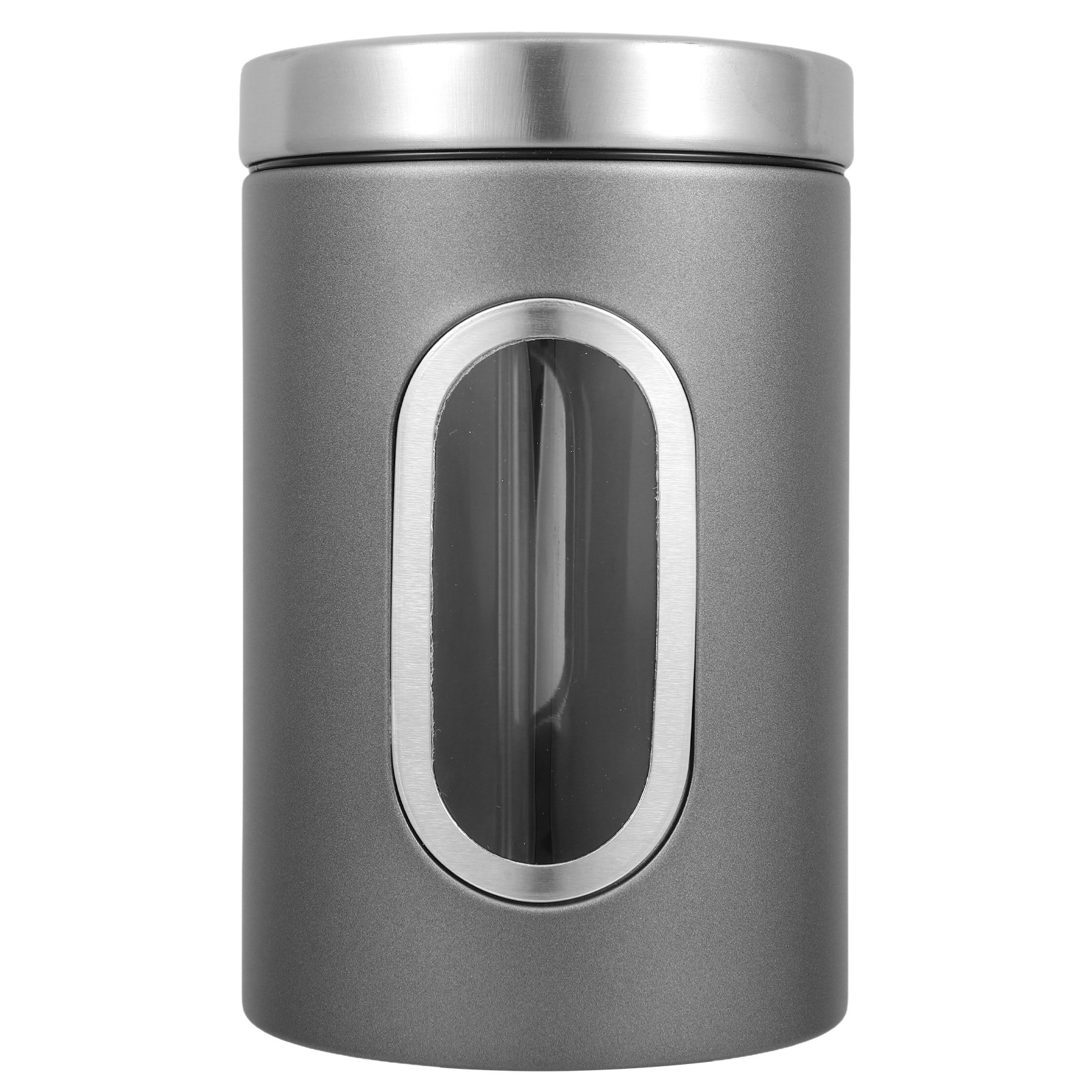 Canister Coffee Sugar Tea - Stainless Steel Storage Canister Silver Gray