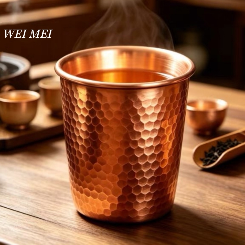 Coffee Tea Essentials - Handcrafted Copper Breakfast Coffee Cup,Water Mule