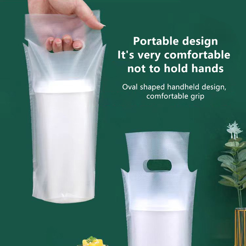 Coffee Tea Essentials - 100Pcs Disposable Beverage Plastic Bags Coffee