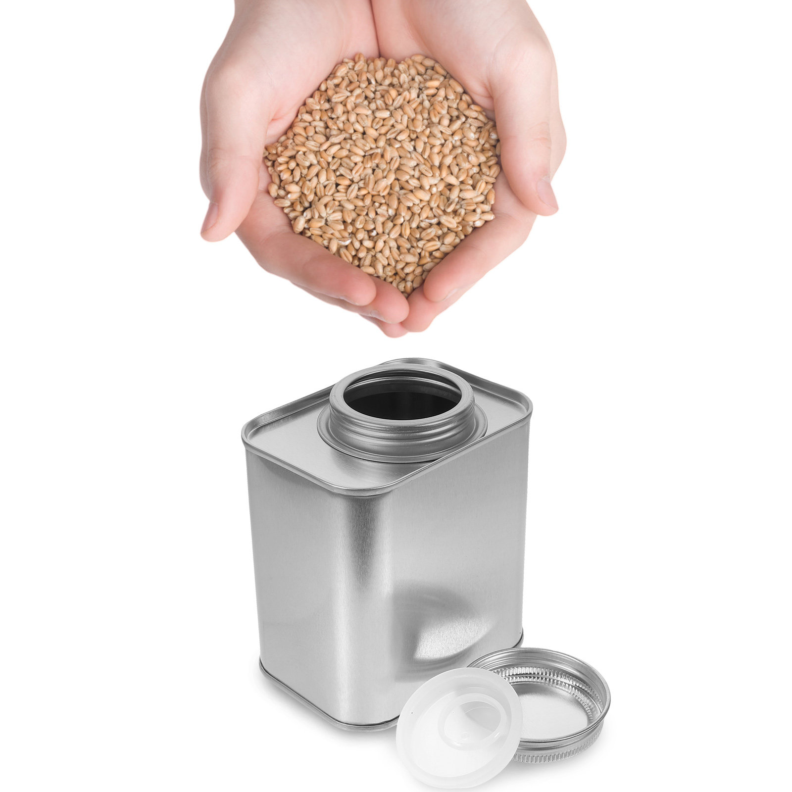 Canister Coffee Sugar Tea - 4Pcs Coffee Bean Storage Canister Tinplate