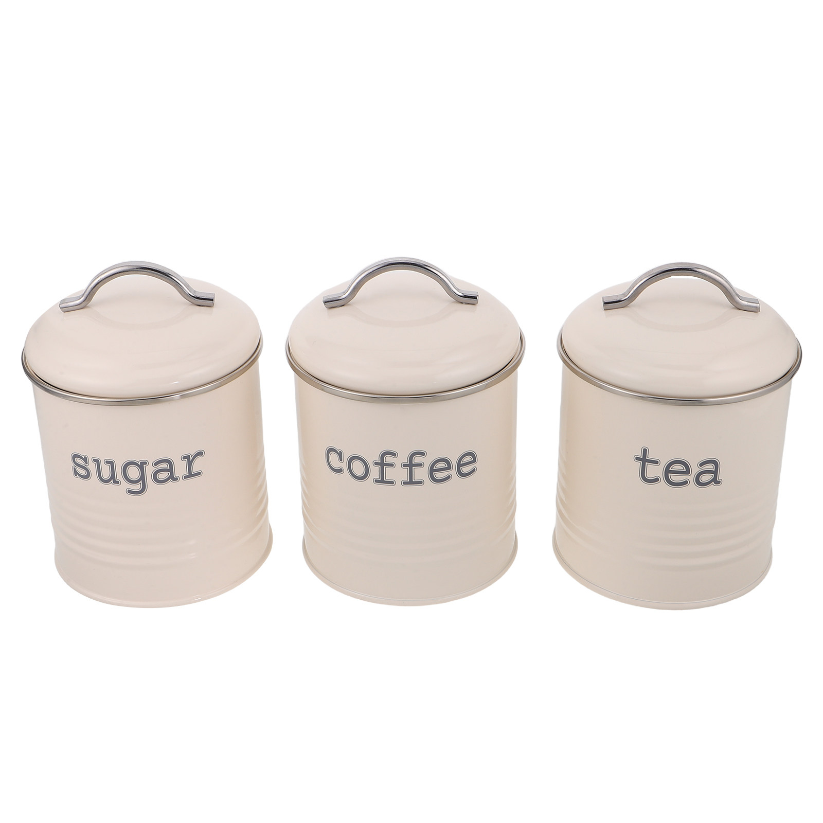 Canister Coffee Sugar Tea - 3Pcs Sealed Coffee Bean Container Set