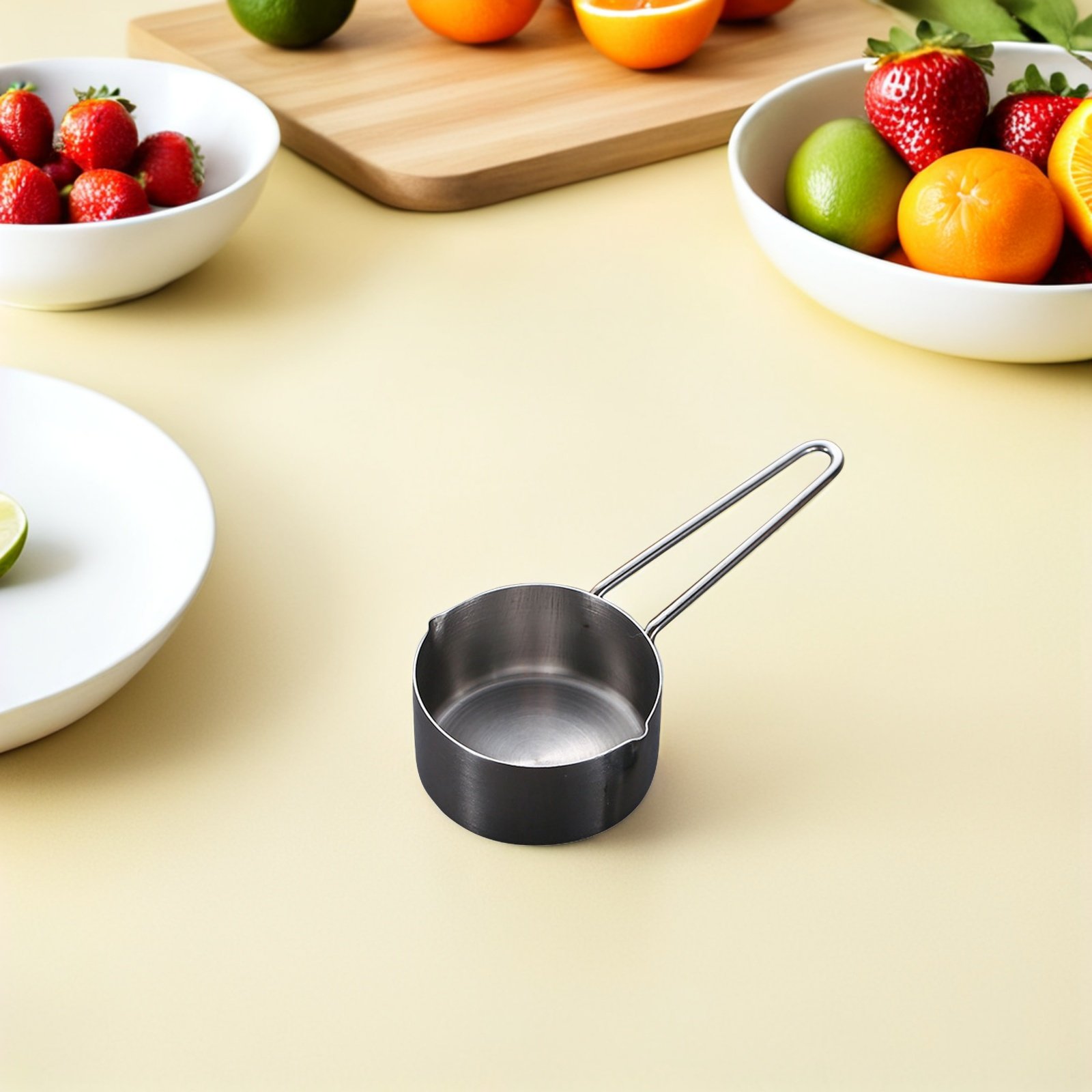 Coffee Tea Bean Leaf - Stainless Steel Measuring Spoon Small Size
