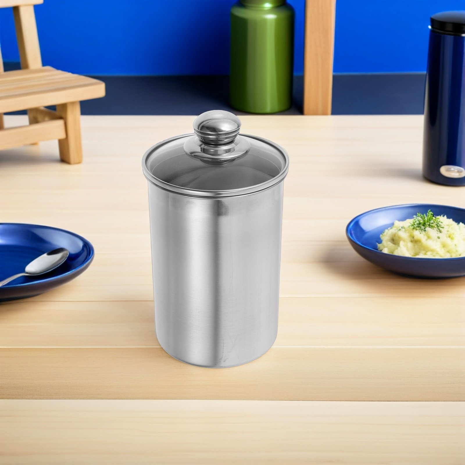 1350Ml Stainless Steel Food St - огляд і ціна Canister Coffee Sugar Tea