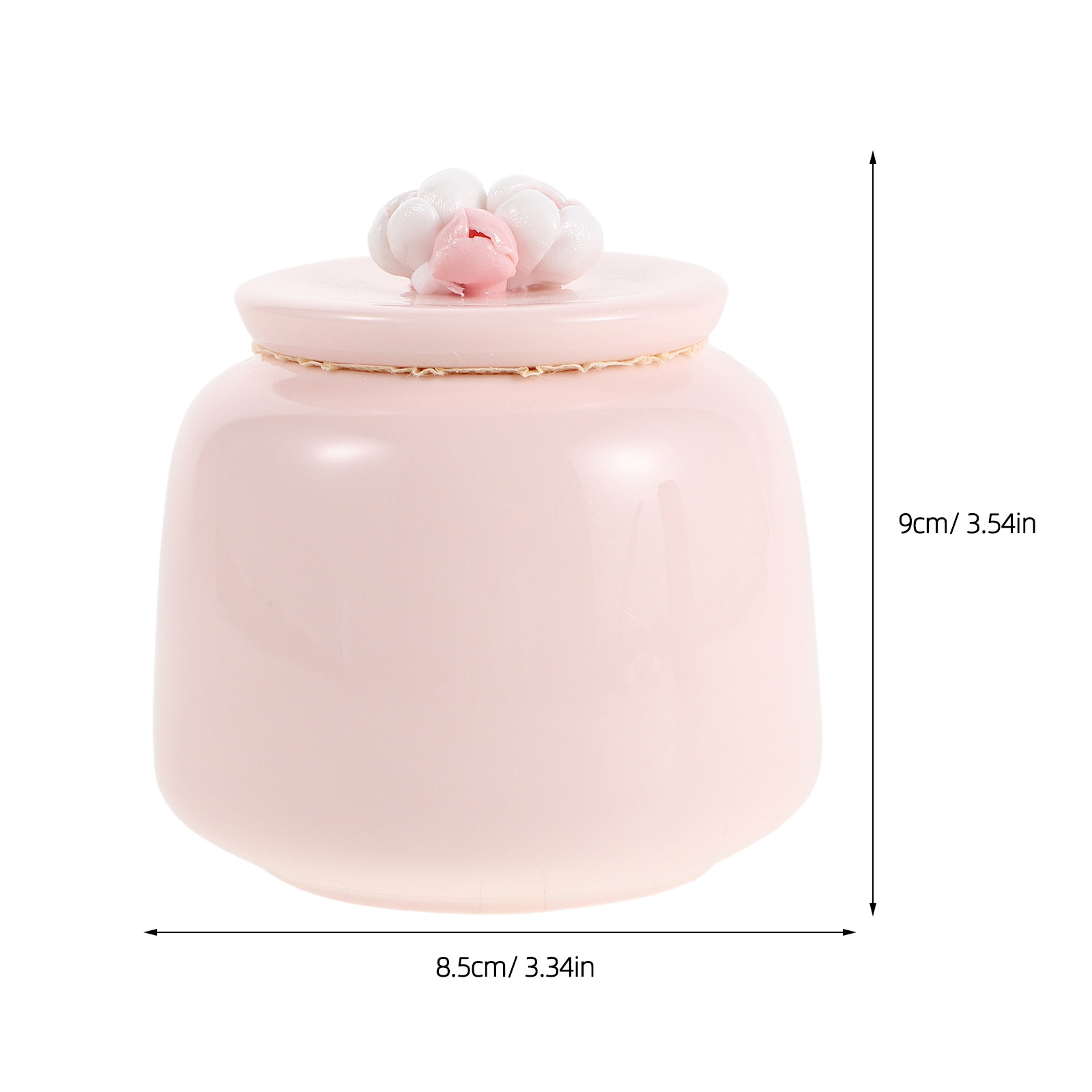 Ceramic Tea Jar Pink Porcelain - огляд і ціна Canister Coffee Sugar Tea