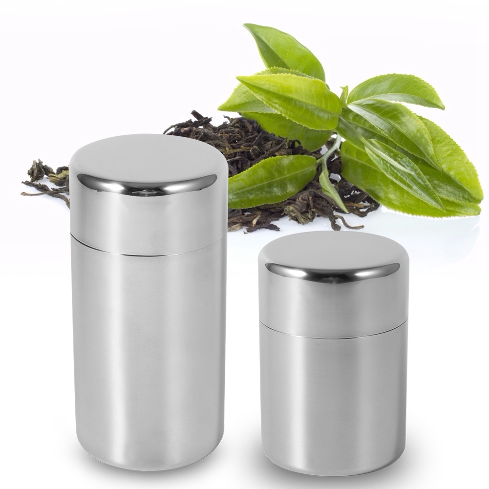 Stainless Steel Tea Tins Canis - огляд і ціна Canister Coffee Sugar Tea