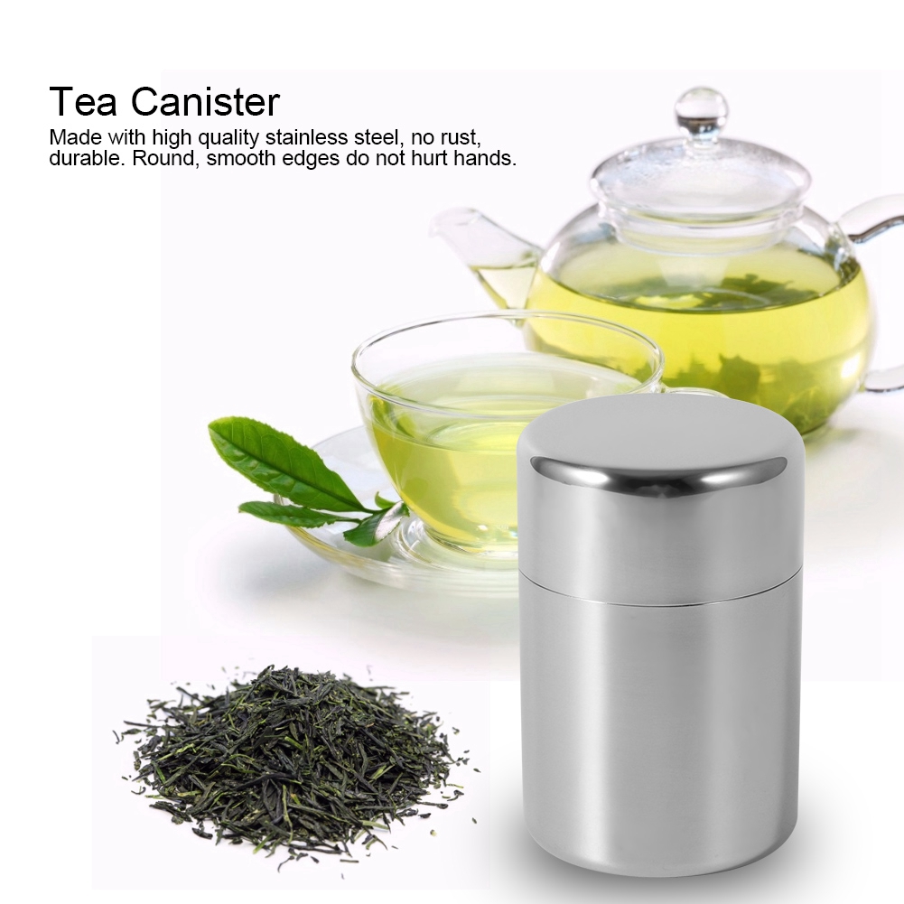 Stainless Steel Tea Tins Canis - огляд і ціна Canister Coffee Sugar Tea