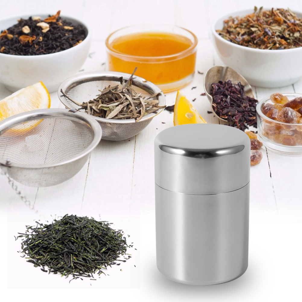 Stainless Steel Tea Tins Canis - огляд і ціна Canister Coffee Sugar Tea