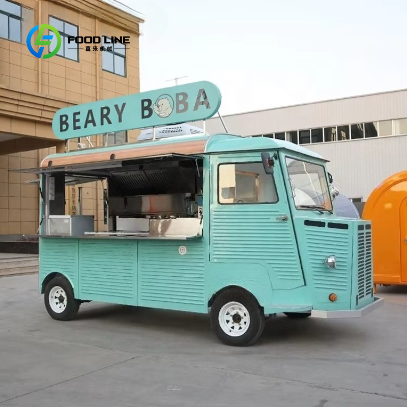 Electric Retro Mobile Food Tru - огляд і ціна Coffee Tea Boba