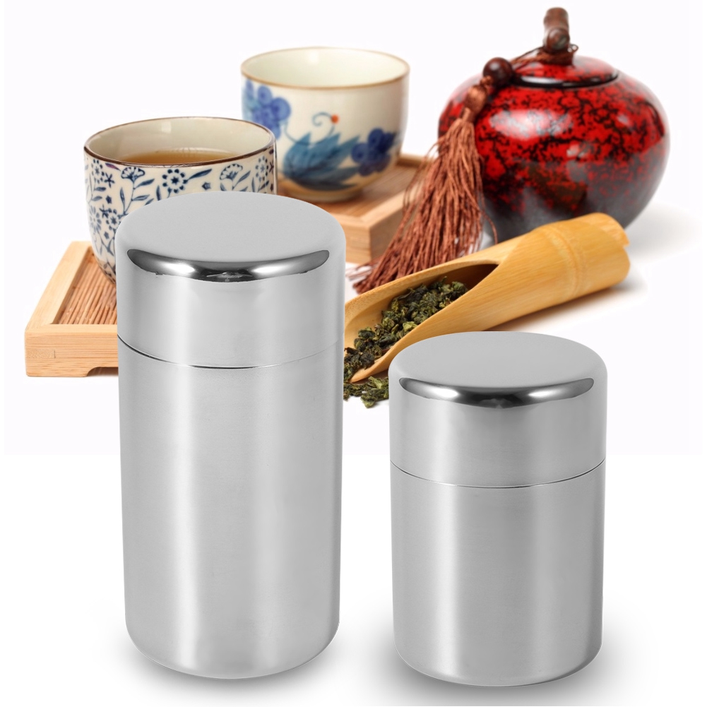 Stainless Steel Tea Leaf Tins  - огляд і ціна Canister Coffee Sugar Tea