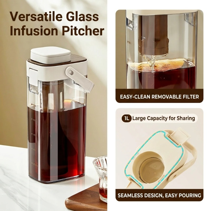 Cold Brew Coffee Pitcher Leak  - огляд і ціна Coffee Tea Maker