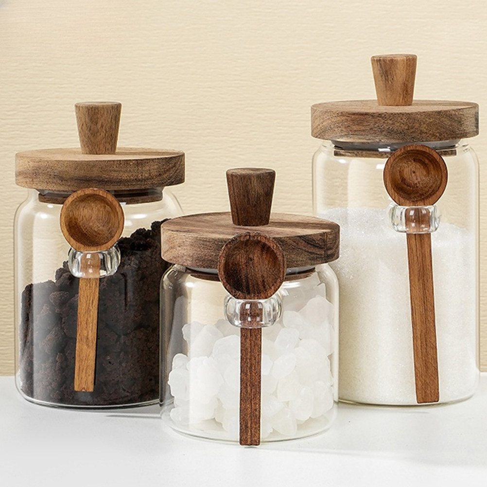 Glass Coffee Bean Storage Jar  - огляд і ціна Canister Coffee Sugar Tea