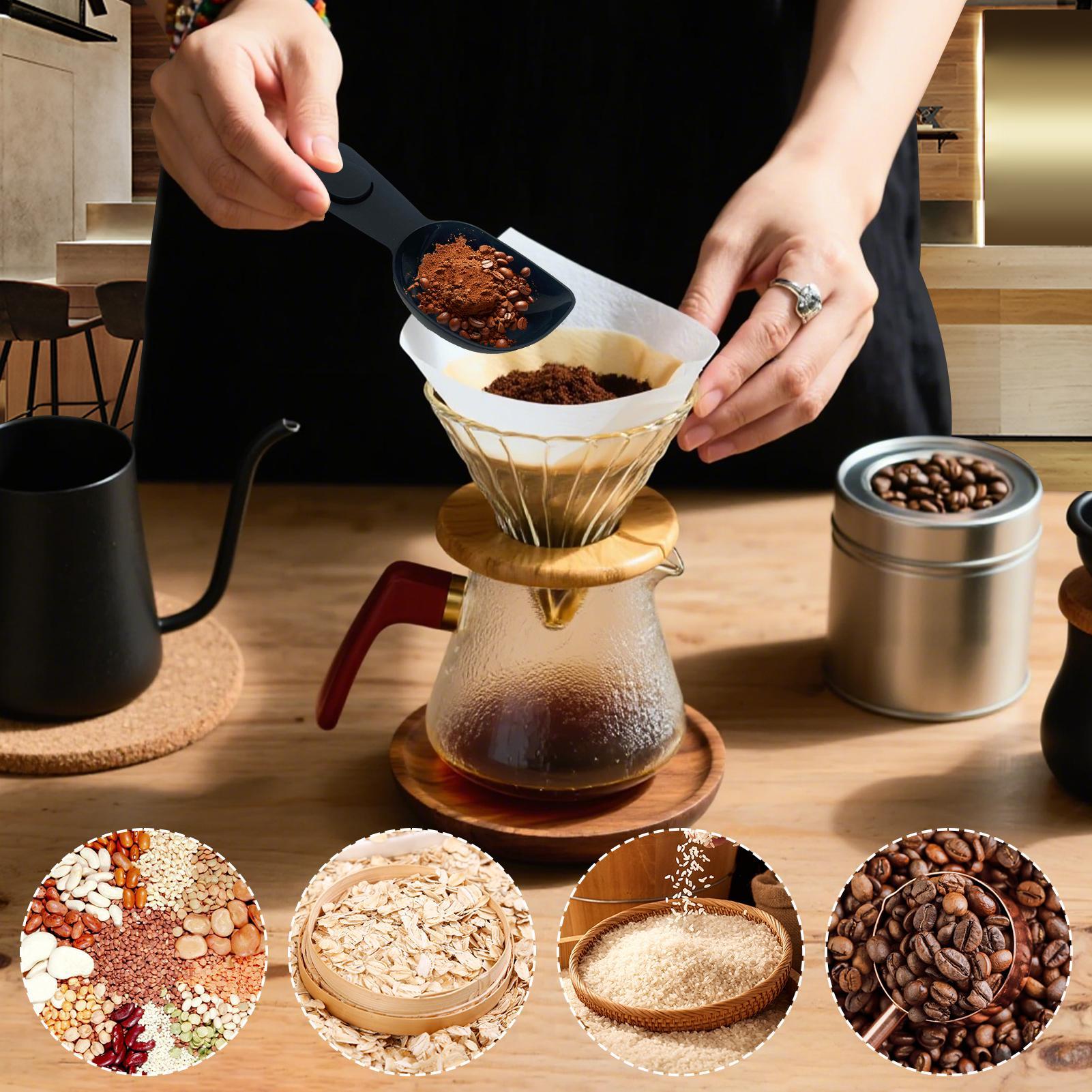 Coffee Scoop with Clip Multi-p - огляд і ціна Coffee Tea Bean Leaf