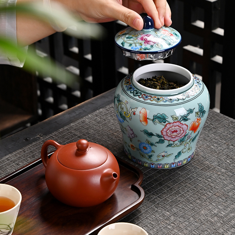 Ceramic tea jar Enamel General - огляд і ціна Coffee Tea Sugar
