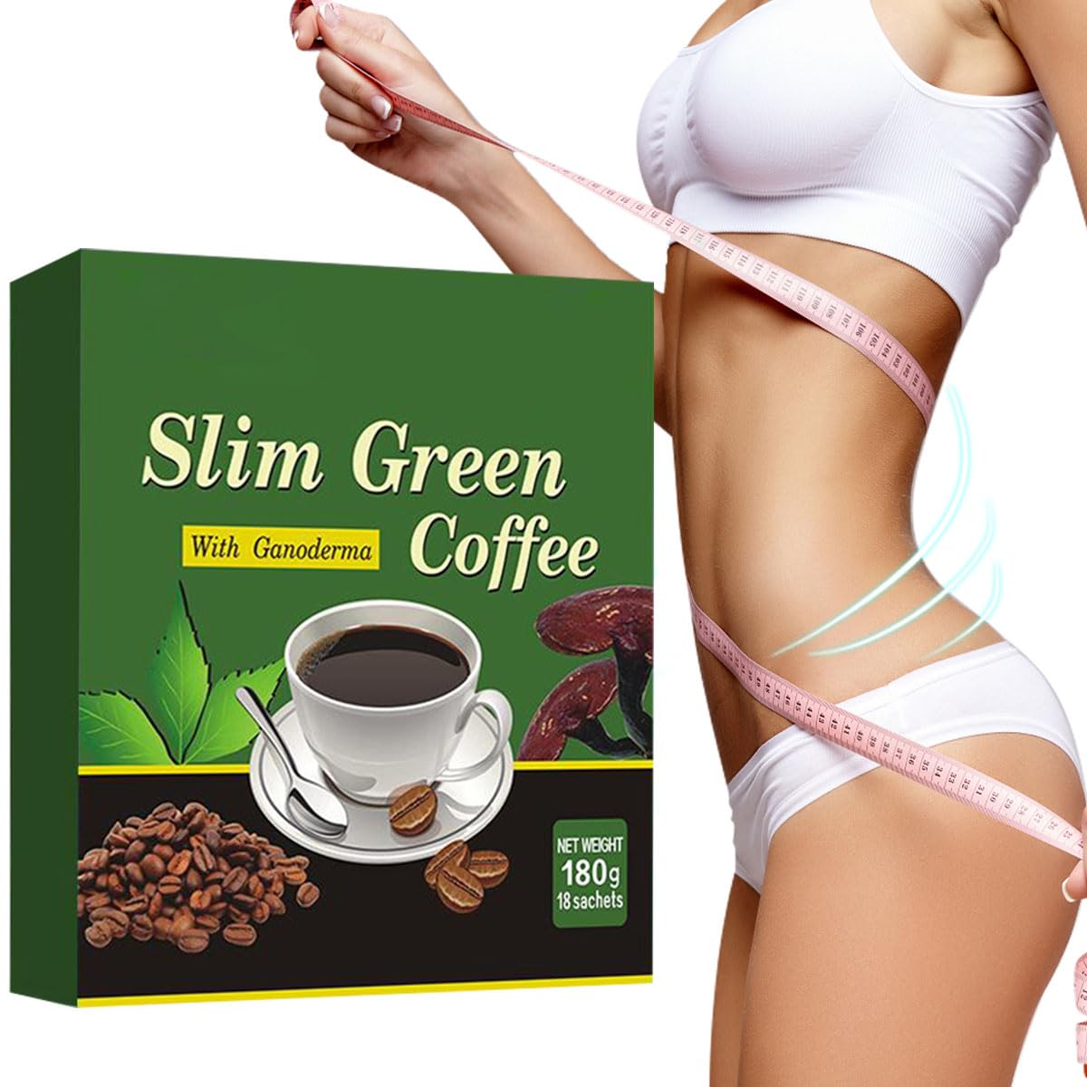 18 Pcs/Box Premium Slim Green  - огляд і ціна Coffee Tea Weight Loss