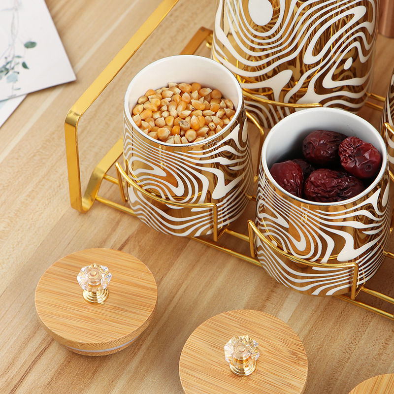 Set of 7 Color Glazed Ceramic  - огляд і ціна Canister Coffee Sugar Tea