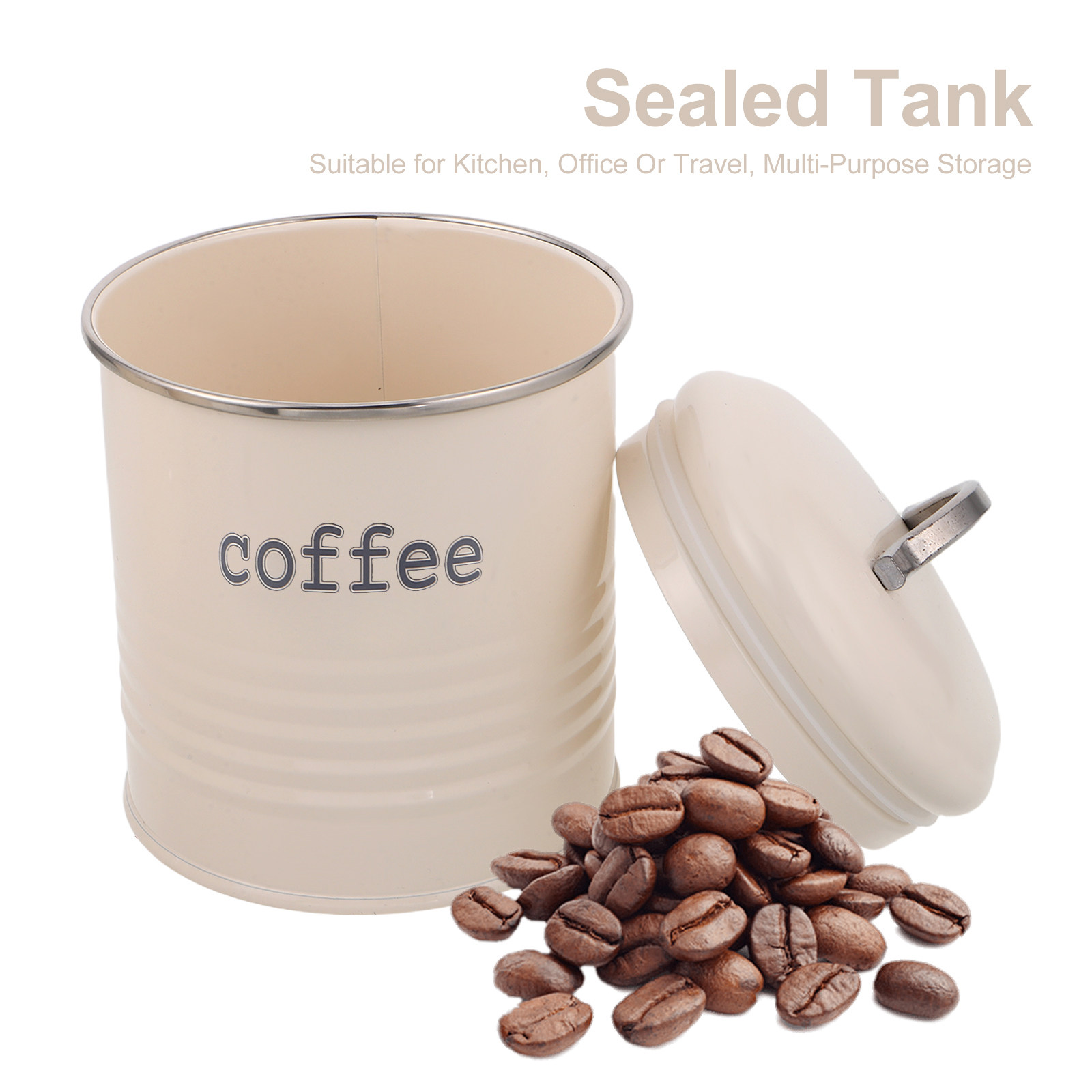 3Pcs Sealed Coffee Bean Contai - огляд і ціна Canister Coffee Sugar Tea