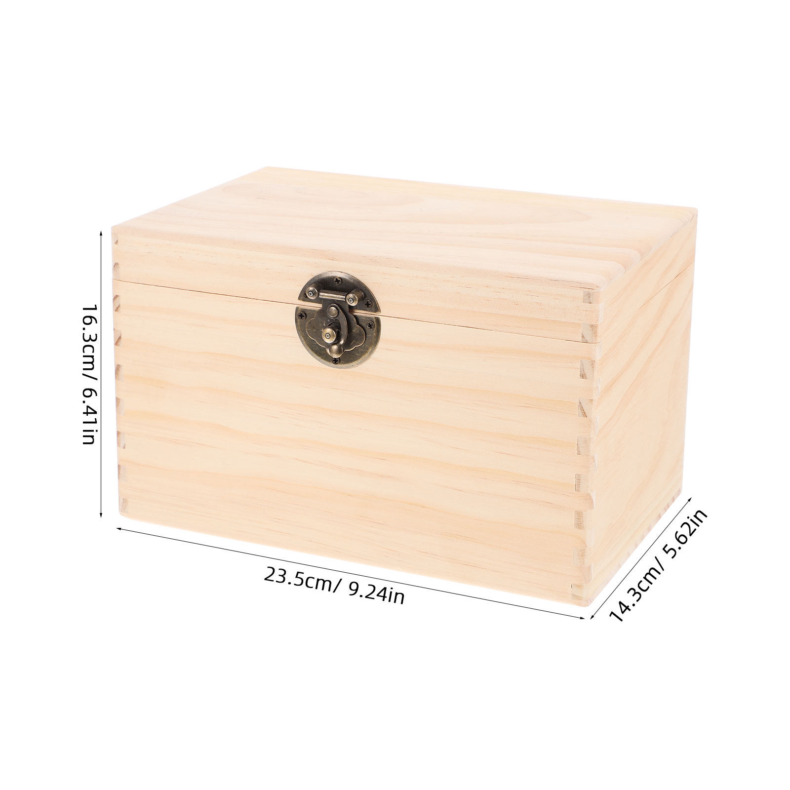 Sturdy Pine Wood Tea Box Stora - огляд і ціна Coffee Tea Bean Leaf