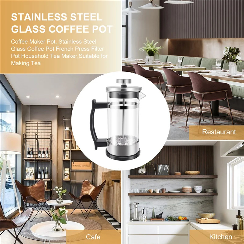 Coffee French Press Pot With F - огляд і ціна French Press Coffee & Tea
